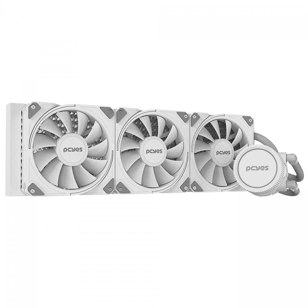 Water Cooler PCYes Sangue Frio 3 Triple Fan 360mm TDP 350W (Intel/AMD) Branco - WCSF3360WGBR Truedata